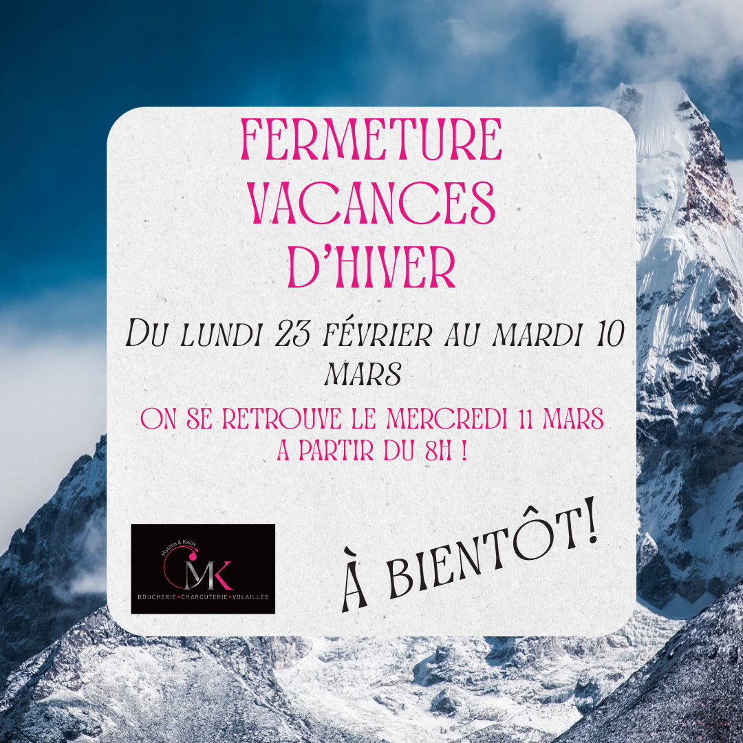 Fermeture hivernale