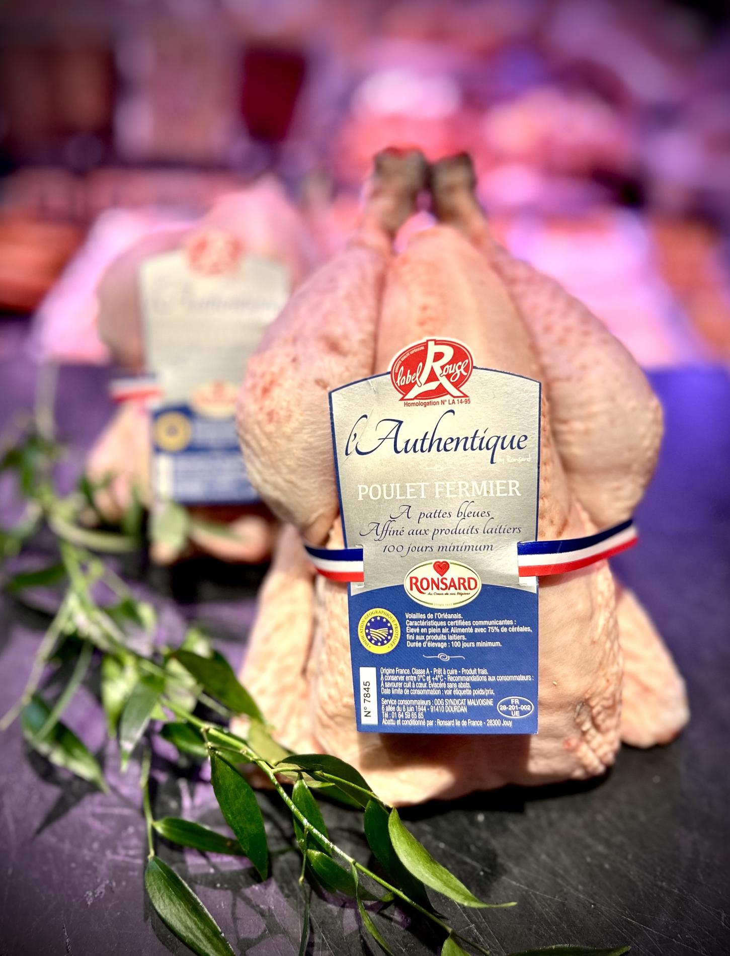 Poulet blanc fermier Label rouge