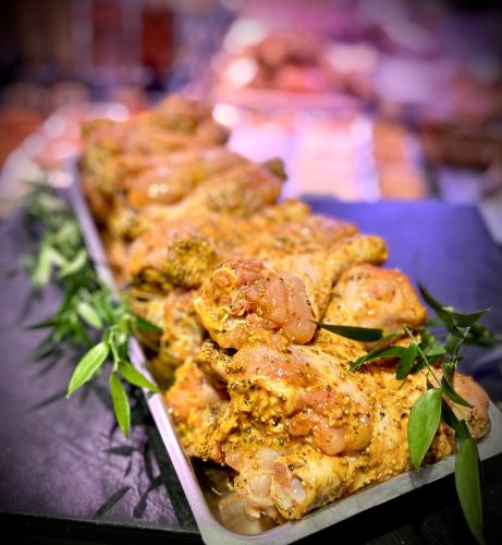 Pilons de poulet marinés au Massala