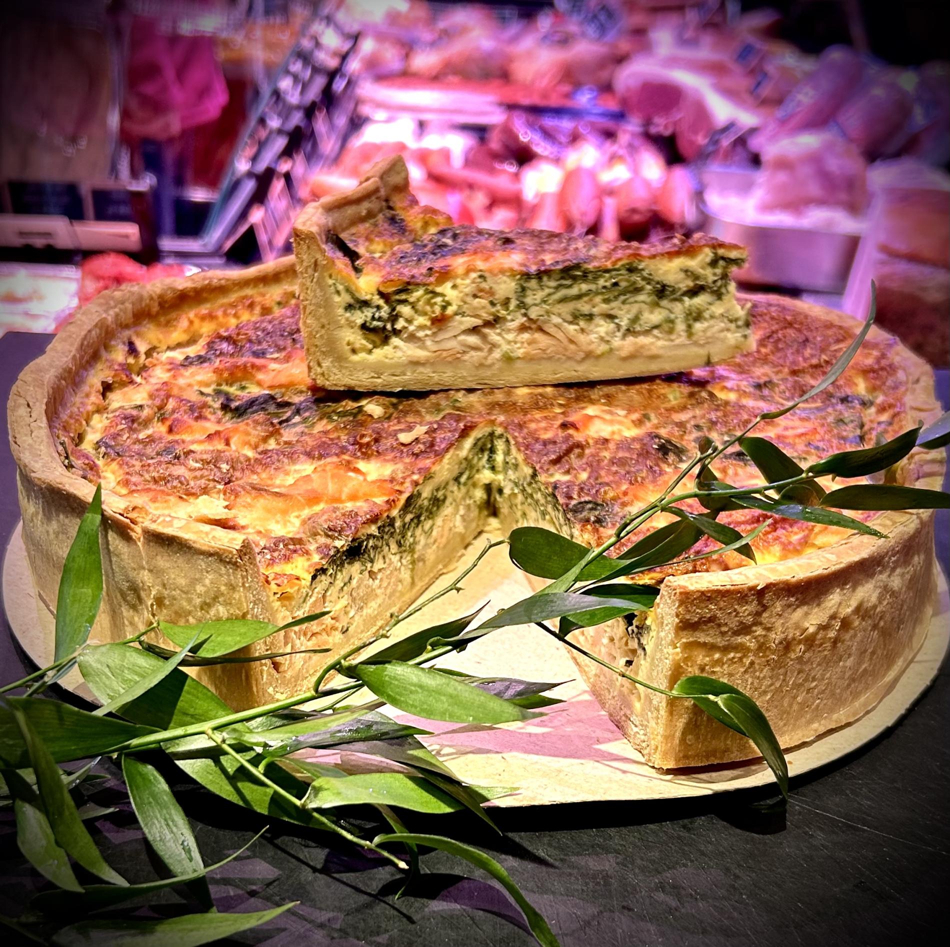 Quiche saumon et épinards